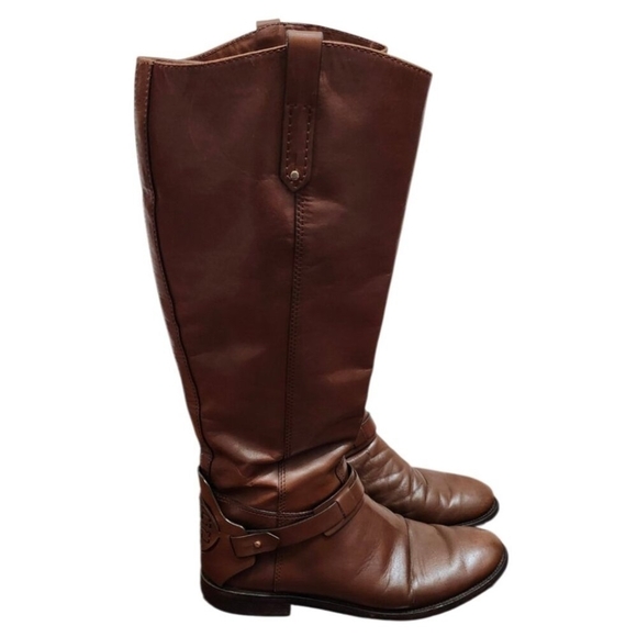 Tory Burch Womens Colton Leather Riding Knee-High Boots 10 - Picture 2 of 13